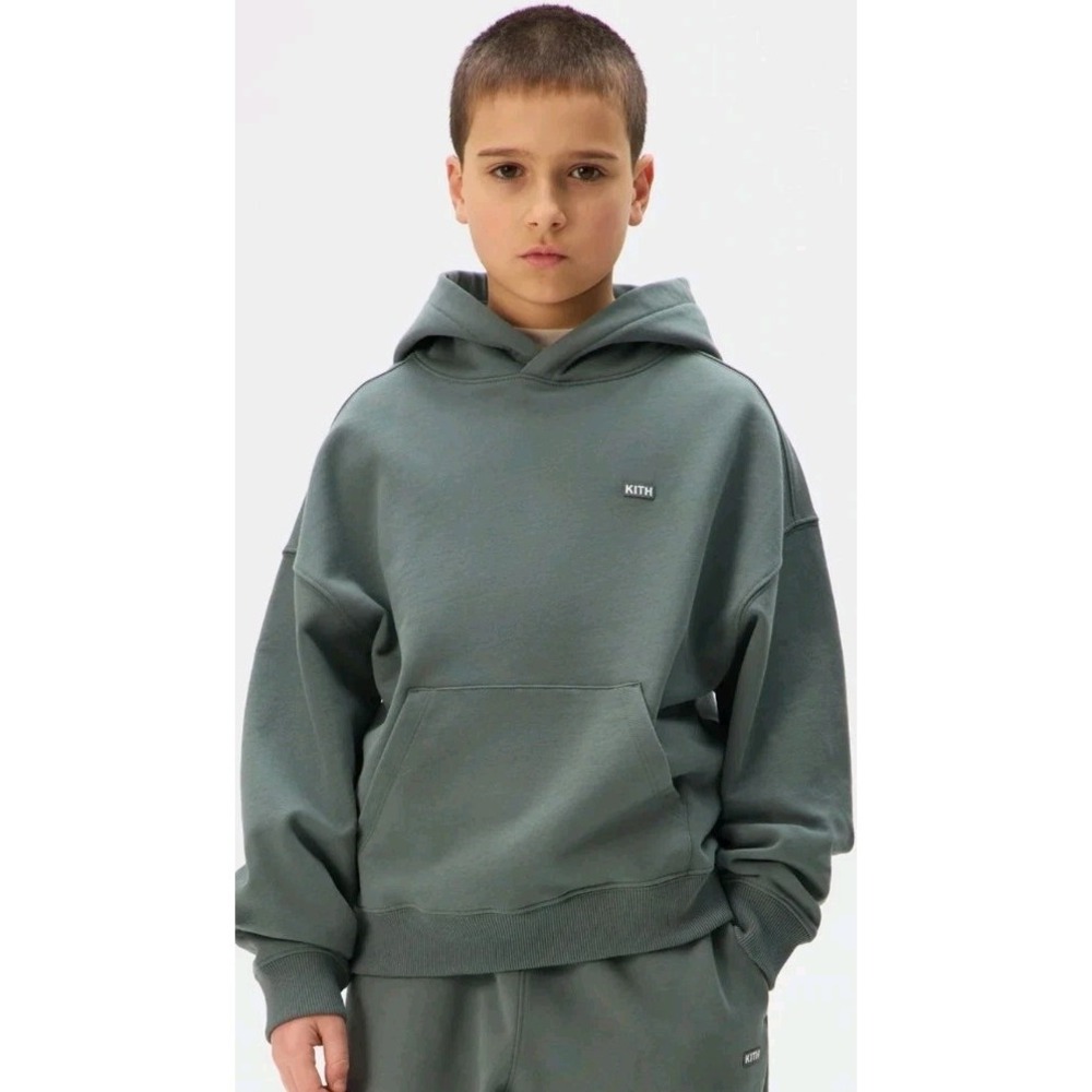 Kith‎ New York NY Kids Nelson Hoodie Court 4t Quiet Luxury Athletic 100% Cotton